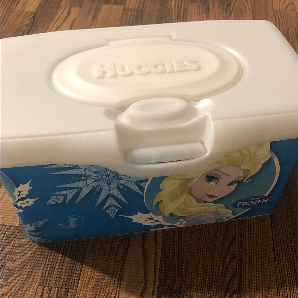 Huggies Baby Wipes EMPTY Container - Disney - Frozen Elsa Anna